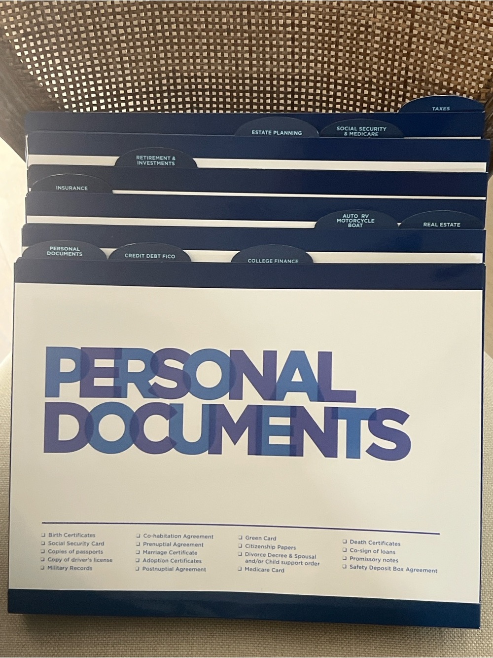 lSuze Orman Protection Portfolio filing system